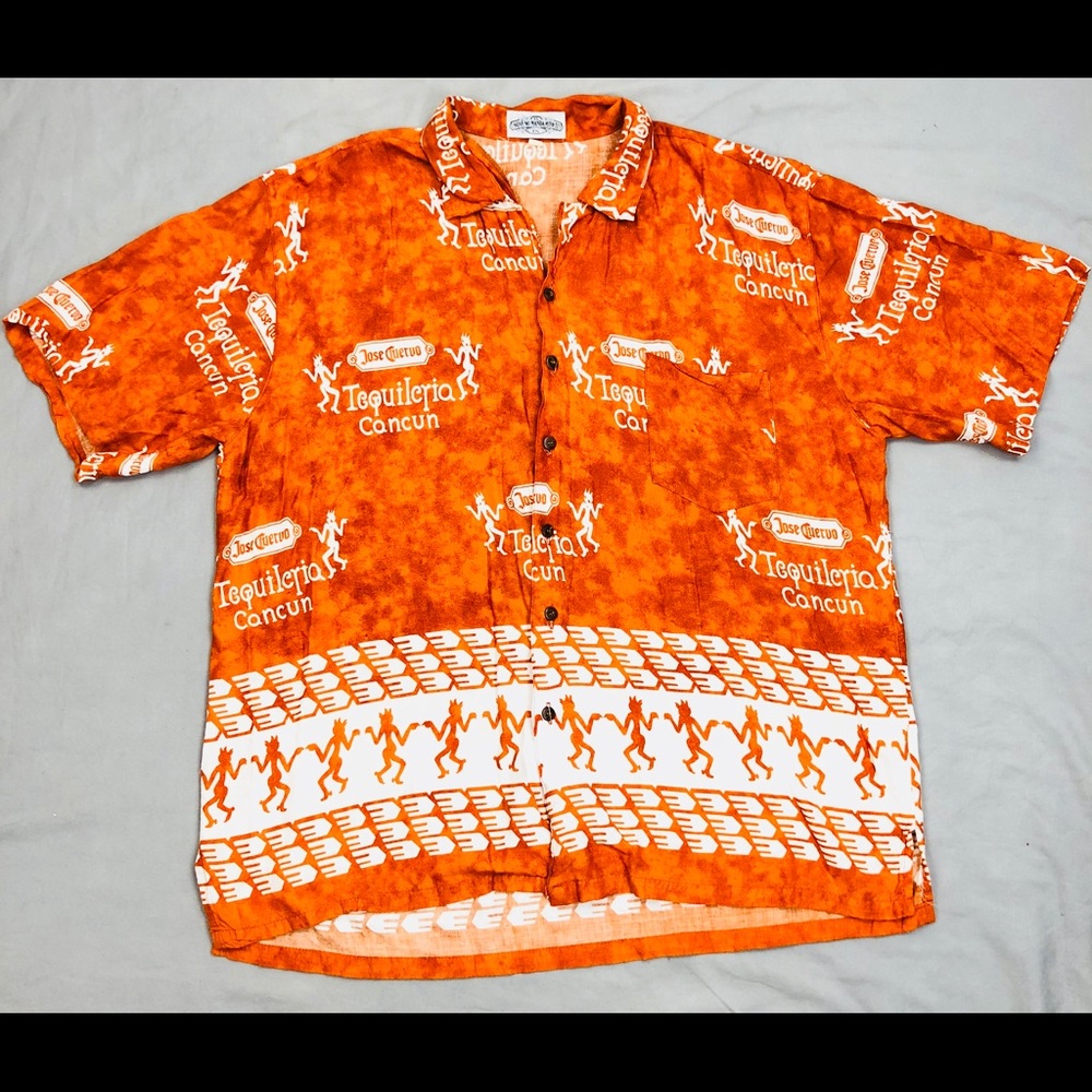 JOSE CUERVO TEQUILA Men’s Floral Hawaiian Shirt